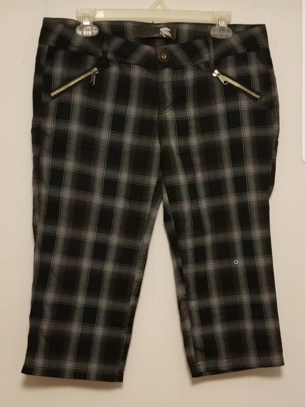 True Vintage Hot Topic Y2K Plaid Neo Punk Skater Grunge Goth Cropped Chinos